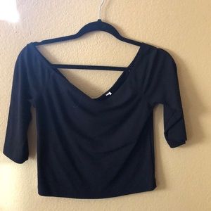 Black Off The Shoulder Top